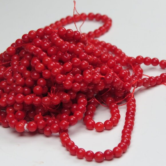 Coral Necklace Lose Strands X 3 Pieces lot sale - Picture 1 of 4